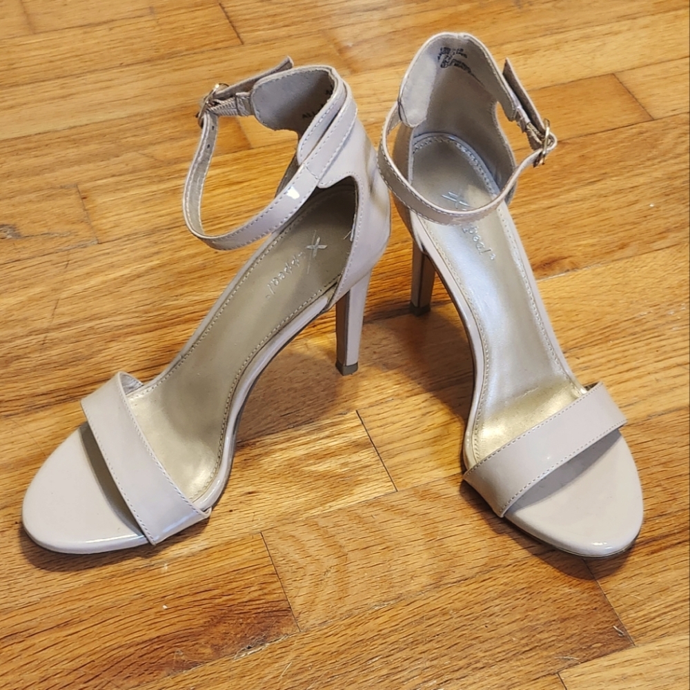 X Appeal Women's 7.5 Nude High Heel Strap Wedding Prom Shoe